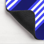 Tapis De Souris Bleu et blanc cinq bandes motif (Coin)