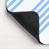 Tapis De Souris Bleu et blanc cinq bandes motif (Coin)