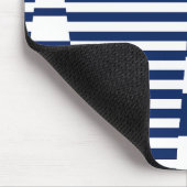 Tapis De Souris Bleu et blanc sur bandes (Coin)