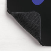 Tapis de souris bleu et noir (Coin)