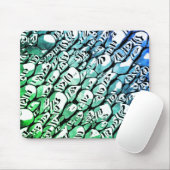 Tapis De Souris Bleu et vert (Avec souris)