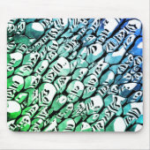 Tapis De Souris Bleu et vert (Devant)