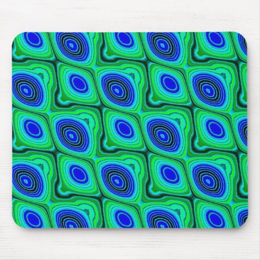 Tapis De Souris bleu et vert (Devant)