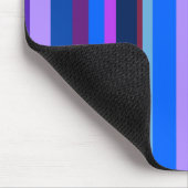 Tapis De Souris Bleu et violet bandes verticales (Coin)