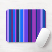 Tapis De Souris Bleu et violet bandes verticales (Avec souris)