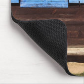Tapis De Souris Bleu Fenêtre Shutter - Mousepad (Coin)