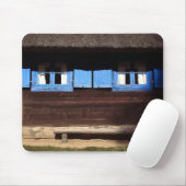 Tapis De Souris Bleu Fenêtre Shutter - Mousepad (Avec souris)