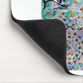 Tapis De Souris bleu floral (Coin)