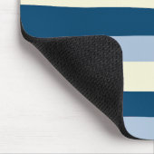 Tapis De Souris Bleu foncé, Bleu clair et Crème (Coin)