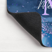 Tapis De Souris Bleu foncé et violet Parties scintillant Agate océ (Coin)