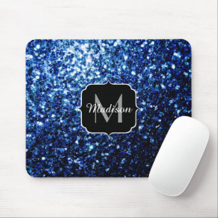 Tapis De Souris Bleu foncé foncé brillant parties scintillant scin