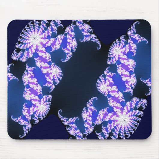 Tapis De Souris bleu fractal (Devant)