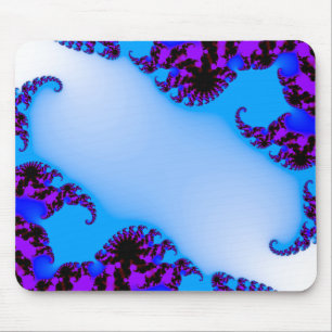 Tapis De Souris bleu fractal