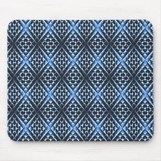 Tapis De Souris Bleu géométrique.... (Devant)