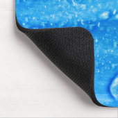 Tapis De Souris Bleu gouttes d'eau Mousepad (Coin)