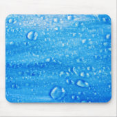 Tapis De Souris Bleu gouttes d'eau Mousepad (Devant)