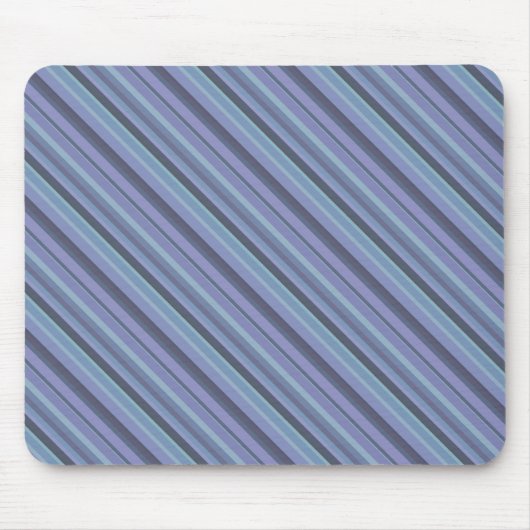 Tapis De Souris Bleu-gris bandes diagonales (Devant)