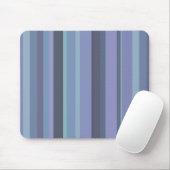 Tapis De Souris Bleu-gris, bandes horizontales (Avec souris)