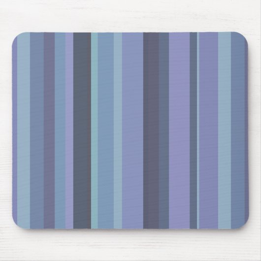 Tapis De Souris Bleu-gris, bandes horizontales (Devant)