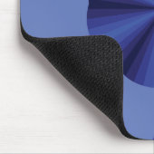 Tapis de souris bleu illusion d'optique (Coin)