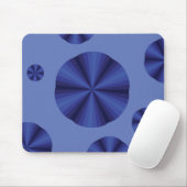 Tapis de souris bleu illusion d'optique (Avec souris)