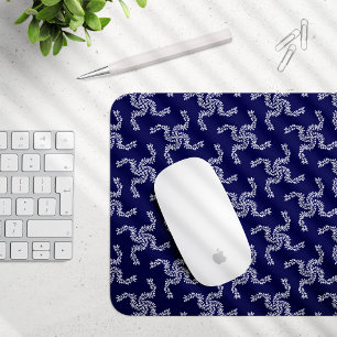 Tapis De Souris Bleu Jardin de Noël, Décor de Noël, Noël