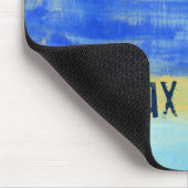 Tapis De Souris Bleu Jaune Abstrait de Plage Relaxant (Coin)