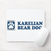 Tapis De Souris Bleu karélien de chien d'ours (Avec souris)