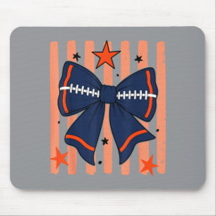 Tapis De Souris Bleu marine orange journée de match esprit d'équip