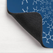 Tapis de souris bleu molécule de caféine (Coin)