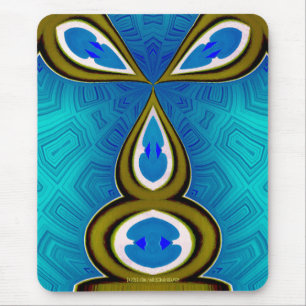 Tapis De Souris Bleu Mousepad de lapin