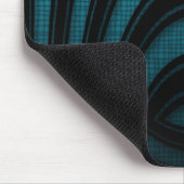 Tapis de souris Bleu Noir Abstrait Arche (Coin)