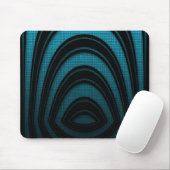 Tapis de souris Bleu Noir Abstrait Arche (Avec souris)