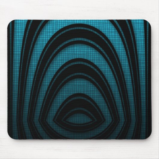 Tapis de souris Bleu Noir Abstrait Arche (Devant)