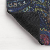 Tapis De Souris Bleu Paisley (Coin)