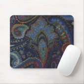 Tapis De Souris Bleu Paisley (Avec souris)