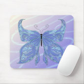 Tapis De Souris Bleu papillon (Avec souris)