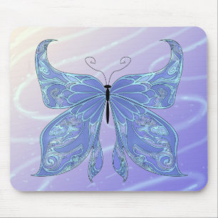 Tapis De Souris Bleu papillon