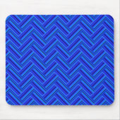 Tapis De Souris Bleu rayures double motif (Devant)