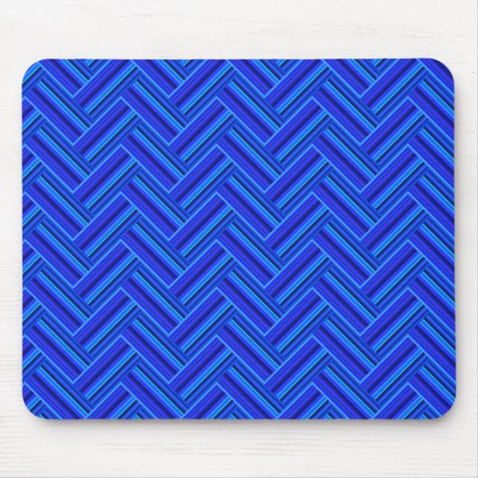 Tapis De Souris Bleu rayures double motif (Devant)