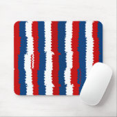 Tapis De Souris Bleu rouge Blancs Cool (Avec souris)