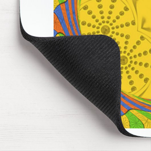 Tapis De Souris Bleu rouge doré Vert Royal égyptien. (Coin)