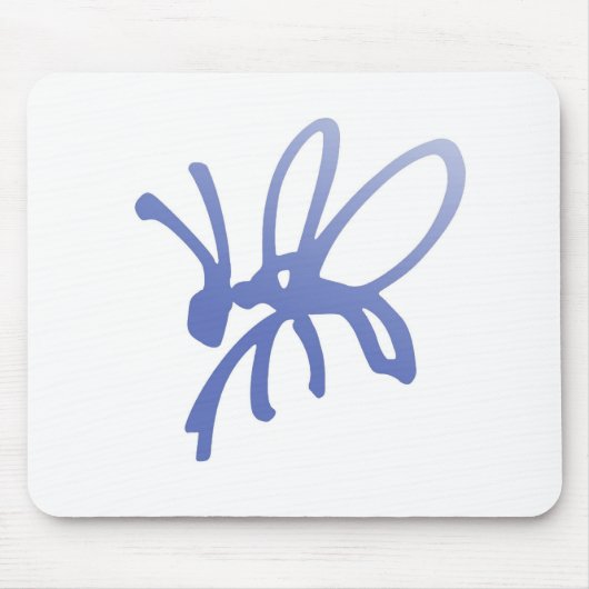 Tapis De Souris Bleu Scribble Bug (Devant)