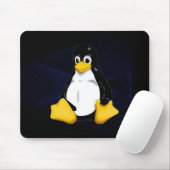 Tapis De Souris Bleu Sobel de TUX (Avec souris)