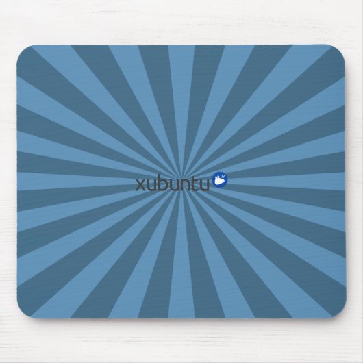 Tapis De Souris Bleu StarBurst de Xubuntu Linux (Devant)