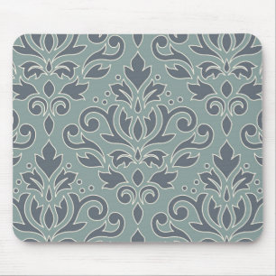 Tapis De Souris Bleu Teal de crème de motif d'atterrisseur de