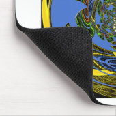 Tapis De Souris Bleu traditionnel (Coin)