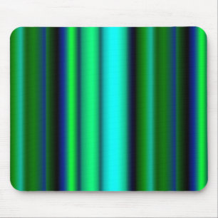 Tapis De Souris Bleu Vert arc-en-ciel rayures