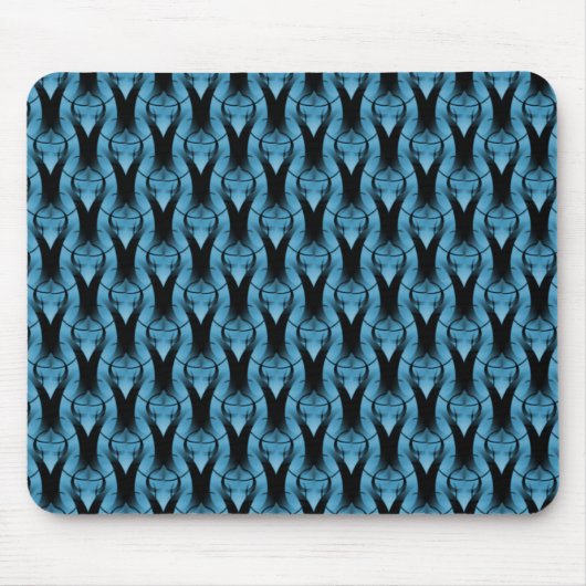 Tapis De Souris Bleu Vibrant Moderne Mousepad (Devant)