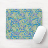 Tapis de souris bleu vintage (Avec souris)
